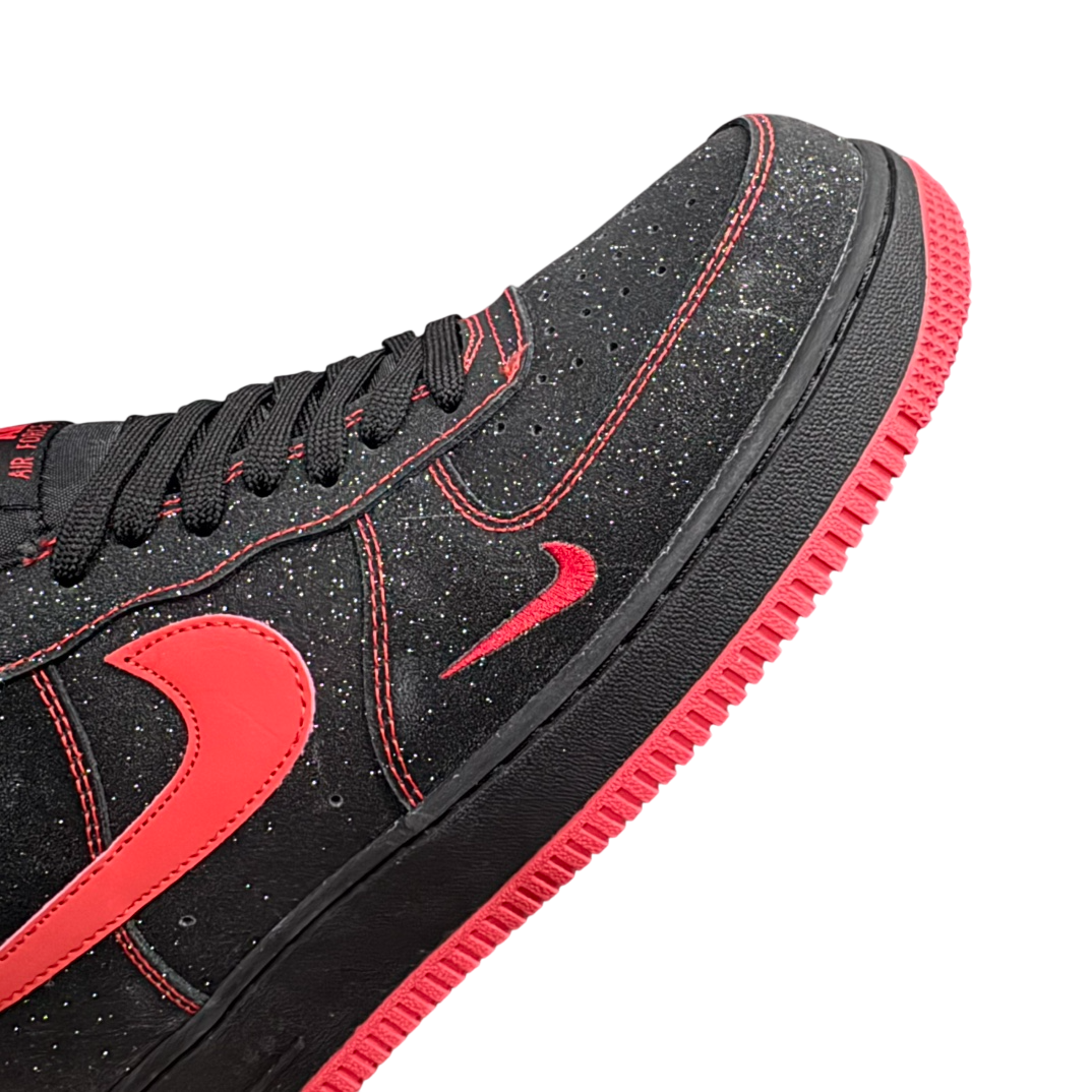 Nike Air Force 1 Black Red Swan Starry Sky