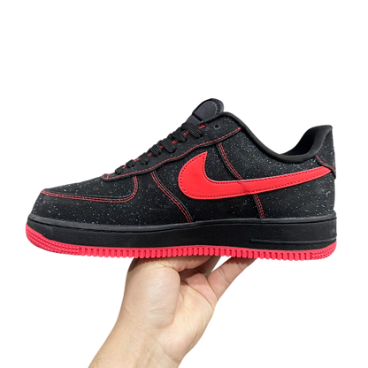 Nike Air Force 1 Black Red Swan Starry Sky