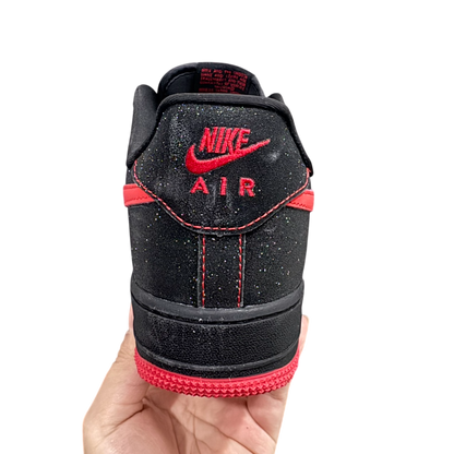 Nike Air Force 1 Black Red Swan Starry Sky