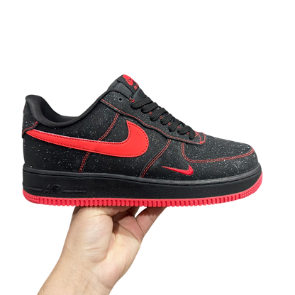 Nike Air Force 1 Black Red Swan Starry Sky