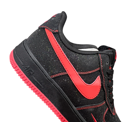 Nike Air Force 1 Black Red Swan Starry Sky