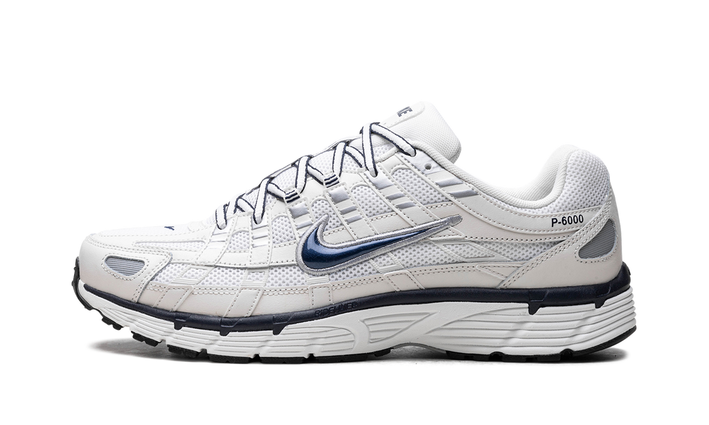 Nike P 6000 - White, Silver & Blue
