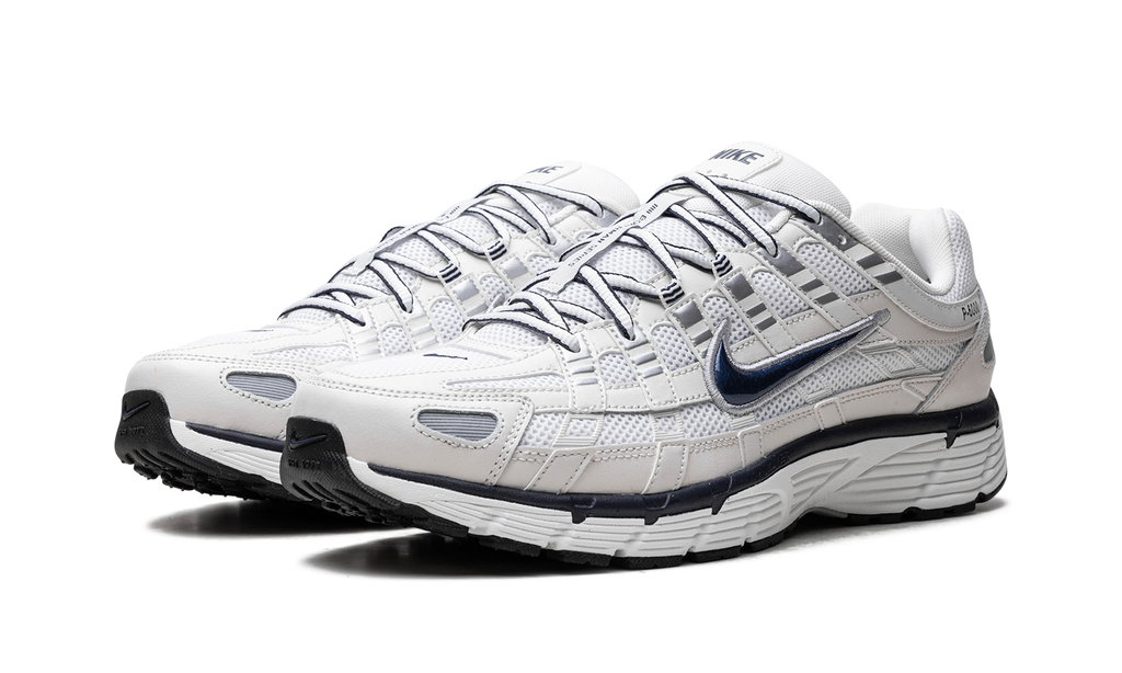 Nike P 6000 - White, Silver & Blue