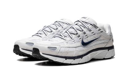 Nike P 6000 - White, Silver & Blue
