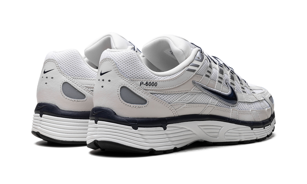 Nike P 6000 - White, Silver & Blue